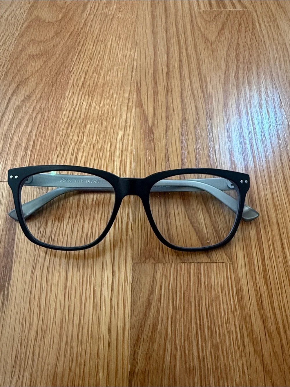 MVMT Black and Gray Rectangle Eyeglasses